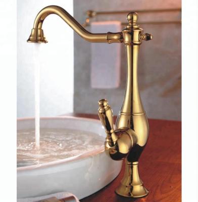 China Classic Metered Faucets Sanitary Ware Bathroom Used For Basin Faucet Gold Mixer Tap for sale