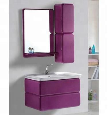 China Hangzhou Modern Bathroom Cabinet Design New PVC Bathroom Cabinet for sale