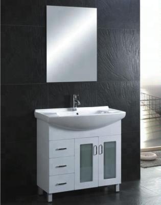 China Modern Floor Standing Flat Pack MDF Bathroom Cabinets And Vanity for sale