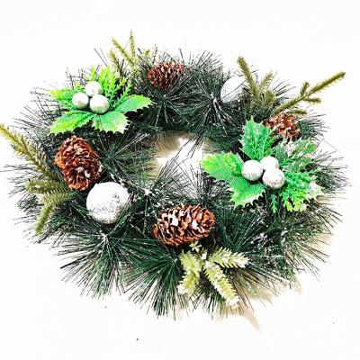 China Christmas decorations New Design Christmas Wreath Silver Wreath Ornament Wreath Hanger For Christmas Tree for sale