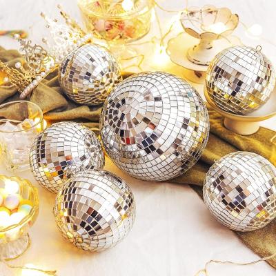 China Morden Factory Hot Sales Modern Design Disco Glass Mirror Ball Party Disco Mirror Ball Disco Mirror Ball Color for sale