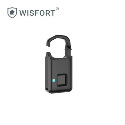 China Security Hot Selling USB Smart Padlock Charged Fingerprint Cheap Zinc Alloy Padlock Smart Padlock for sale