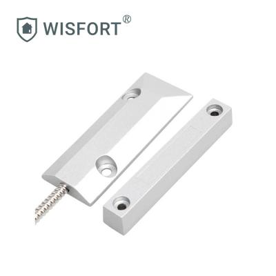 China Wireless Metal Door Contact Surface Mount NC Door Sensors for sale