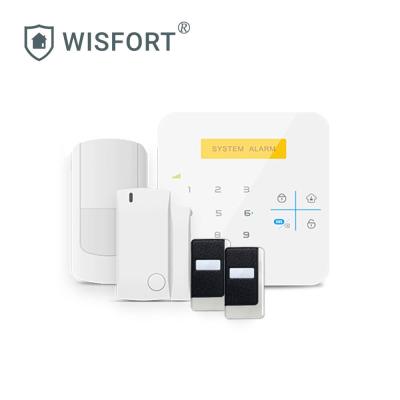 China ABS Plastic WIFI GSM Home Security Alarm System with Touch Keypad APP Control for sale