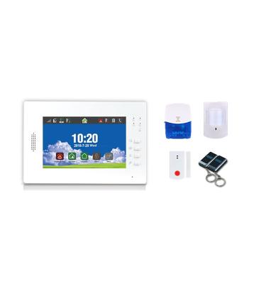 China Home Security Smart Burglar Alarm System With 7 Inch True Color Screen for sale