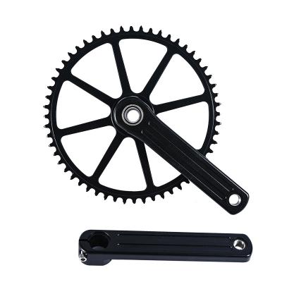 China Bicycles Bike Crank 6061 Aluminum Alloy CNC Machining Duty Bicycle Crank And Sprocket for sale