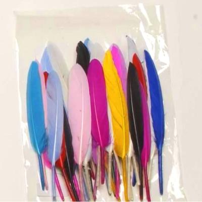 China New Next Party Factory Costume Feather Decor Handmade Wholesale Handmade Goose Feather Colorful Feather for sale