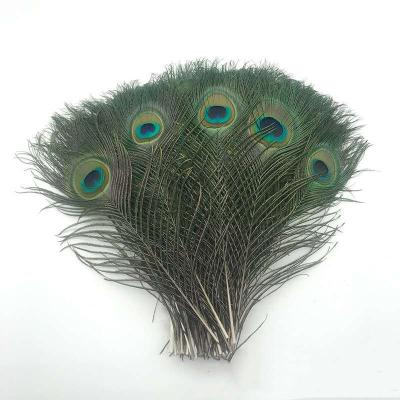 China Natural Handmade DIY Peacock Feather Opens Flower Arrangement Decoration 25-30cm Wholesale for sale