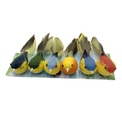 China Colorful Mini Mushroom Bird Feather for Arts and Crafts for Tree Decoration for sale