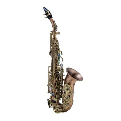 China Sweep Beautiful Curved Premium Soprano Saxophone for sale