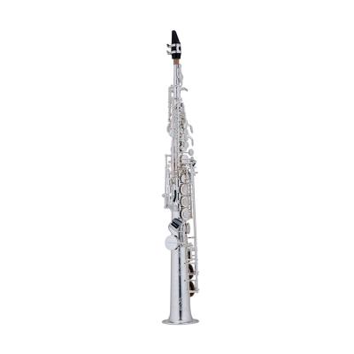 China Silver silver soprano saxophone musical instrument for sale