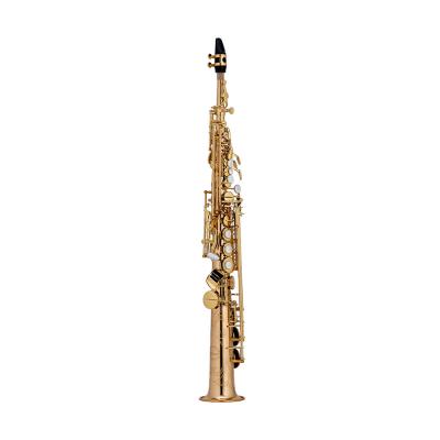 China Golden Finish Soprano Golden Saxophone Straight for sale