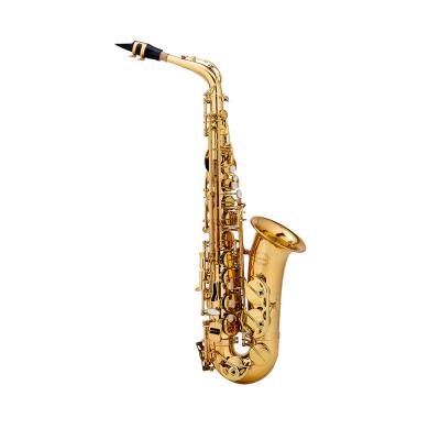 China Gold Lacquer Tenor Saxophone Equipment Gold Lacquer Finish for sale