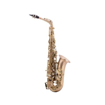 China High F# Alto Brushed Sax Musical Instrument for sale