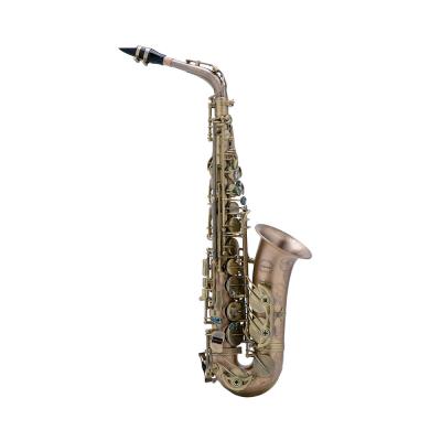 China Manufacturer Alto Brush Finish Professional Brush Saxophone for sale