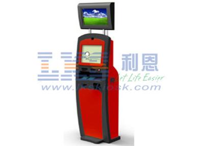 China Self Check-in Payment Dual Screen Kiosk With Cheque Scanner / Acceptor ID Scanner à venda