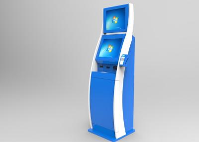 China Dual Screen Multifunction Kiosk Free Floor Standing Model Custom Design for sale