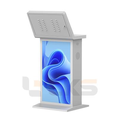 China Electronic Recording Smart Digital Lectern Podium For Classroom Educational Equipment zu verkaufen