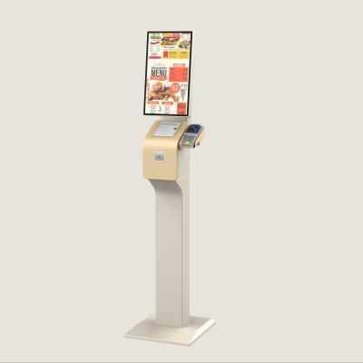 중국 Payment Restaurant Self Service Ordering Kiosk Sensitive QR Code Scanner Terminal Printer 판매용