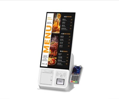 China Self Service Pos Kiosk Built In PC With Printer QR Code Scanner for sale