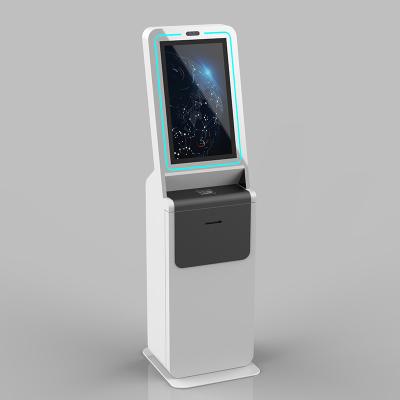 China LEAN Windows Android Hotel Self Check In Kiosk Card Cash Coin Payment Self-Service Machine for sale