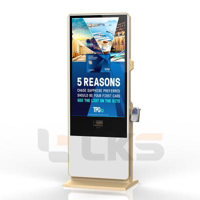 China Smart Kiosk Vertical LCD Advertising Display Interactive Panel Digital Signage Totem With Floor Standing Touch Screen Te koop