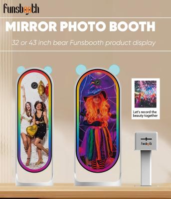 중국 Interactive Mirror Photo Booth For Weddings , Selfie Magic Mirror Photo Booth With Built-in Camera 판매용