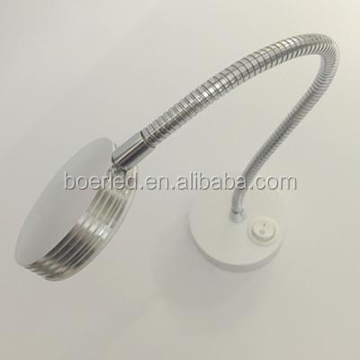 China Modern 3W Led Gooseneck Hotel Wall Sconce AC85-265V/12V/24V for sale