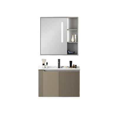 China Durable High Quality Luxury Modern Bathroom Furniture Wall Mounted Storage Bathroom Vanity for sale