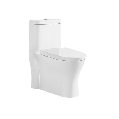 China New Design Tank Style Porcelain Toilet Bowl Modern White Bathroom Furniture Concealed One Piece Toilet for sale