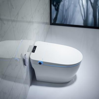 China Cheap floor mounted automatic bathroom trap p trap cistern smart concealed smart wc s toilet fllush with bidet for sale