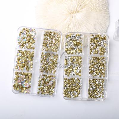 China Garment Shoe Bags Nail Fix Non-Hot Wholesale Crystal Ab Glass Rhinestones Bulk Of Ss4 Ss6 Ss8 Ss10 Ss12 Ss16 Ss20 for sale