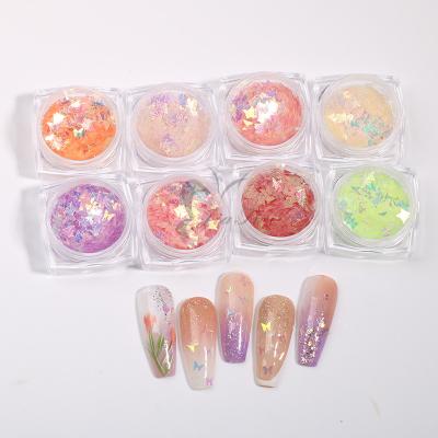 China New Product Fashionable Mixed Color-changing Nail Art Glitter Kit Nail Glitter Powder Decoration for sale