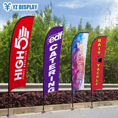 China Customized health care institutes beach flag advertising backpack beach flag rectangle advertising backpack beach flag for sale