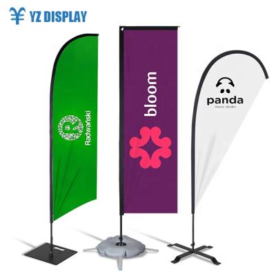 China Advertising Beach Flying Banners Advertising Custom Printed Beach Flag for sale