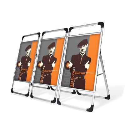 China interior & Factory wholesale outdoor square shape sign holder poster frame advertising poster board directly for sale