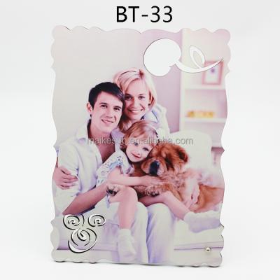 China MDF Personal Photo Frame DIY Sublimation MDF Photo Frame Design Picture Gift Sight Desktop Decorative White for sale