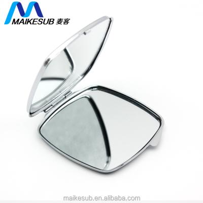 China Hot Sale Convenient Cosmetic Mirror Cheap Small Make Up Mirror For Sublimation Printing for sale