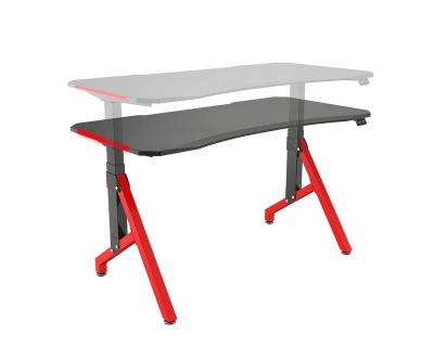 China MDF Electric Standing Desk V-Frame Electric Standing Desk View With LED Light Gaming Computer Desk VM-ESE122-1 for sale