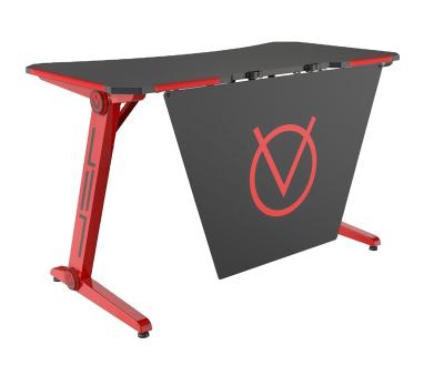 China (Size)Adjustable Ergonomic Gaming Desk Z Shaped PC Computer Gaming Desks Tables With RGB LED Light Controller For E-sport Gamer Desk VM-ES02-2-PB for sale