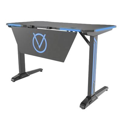 China Computer PC Gaming Desks Convertible L Shaped Game Table With LED Light VM-ES04 for sale