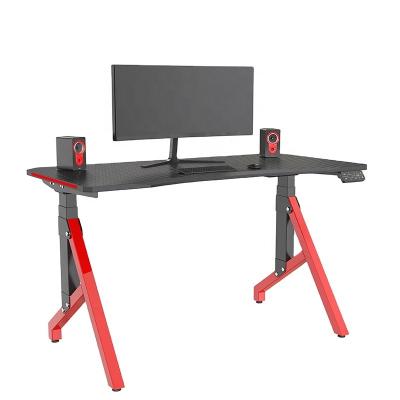 China Home Office Adjustable Height V-Rise Electric Gaming (Height) Desk with RGB Lights for Gamer VM-ESE122-2 for sale