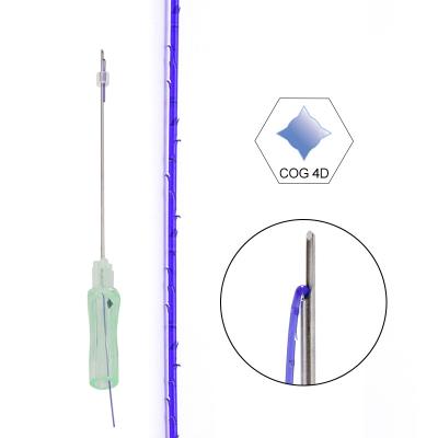 China Easy To Use Absorbable Barbed Suture Pdo Tooth Pdo Skin Care Face Lift Thread 4d Tooth Thread 18g 150mm 19g 100mm Aesthetic Cannula Thread r for sale