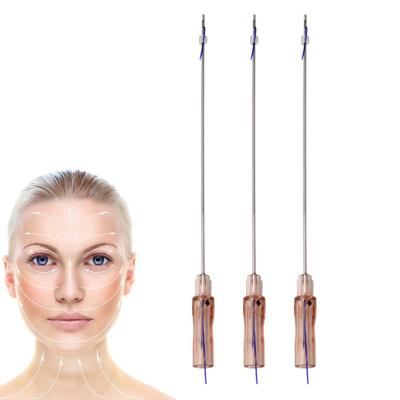 China Easy to use face skin lifting pdo/21g 90mm pdo 4d 21g hilos pdo collagen tooth 4d tooth W thread lifting type for sale