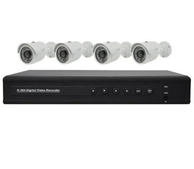 China Video Surveillance Camera 4CH Standalone DVR and IR CCTV Bullet Cameras for sale