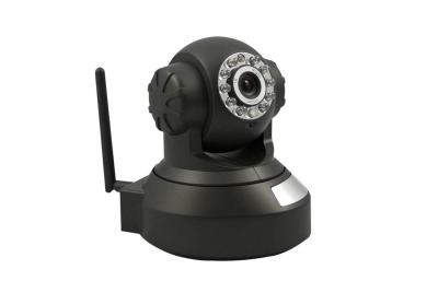 China Black High Resolution Wireless Onvif IP Camera Support Mini SD Card , P2P IP Camera for sale