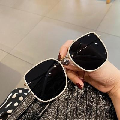 China Fashion Sunglasses 2023 New Korean bi large frame sunglasses female ins style GM sunglasses Harajuku retro UV mirror 0815 for sale