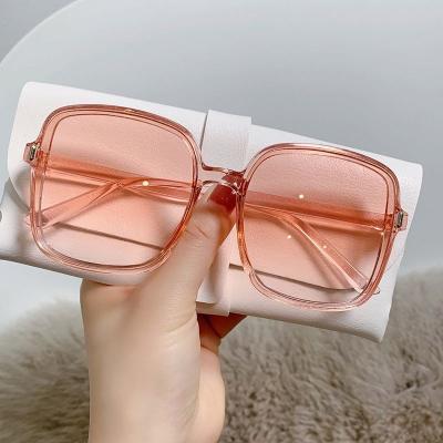 China Fashion Sunglasses 2022 New design Luxury Oversized square sunglasses women shades gradient sunglasses luxury uv400 in stock for sale