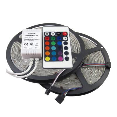 China With China Supplier Stable Color Temperature High Lumen 12V 300LEDs RGB Lights Flexible SMD 5050 RGB LED Strip Light for sale