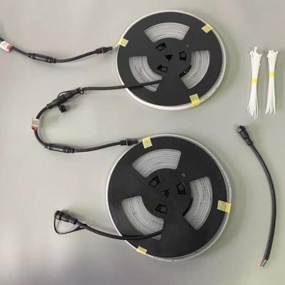 China Hotel 110V 220V High Voltage 2835 Flexible Led Strip Power Socket Waterproof LED Strip Lights for sale